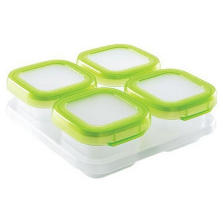 OXO Tot Baby Blocks Freezer Storage Containers - 4 Ounce - Green