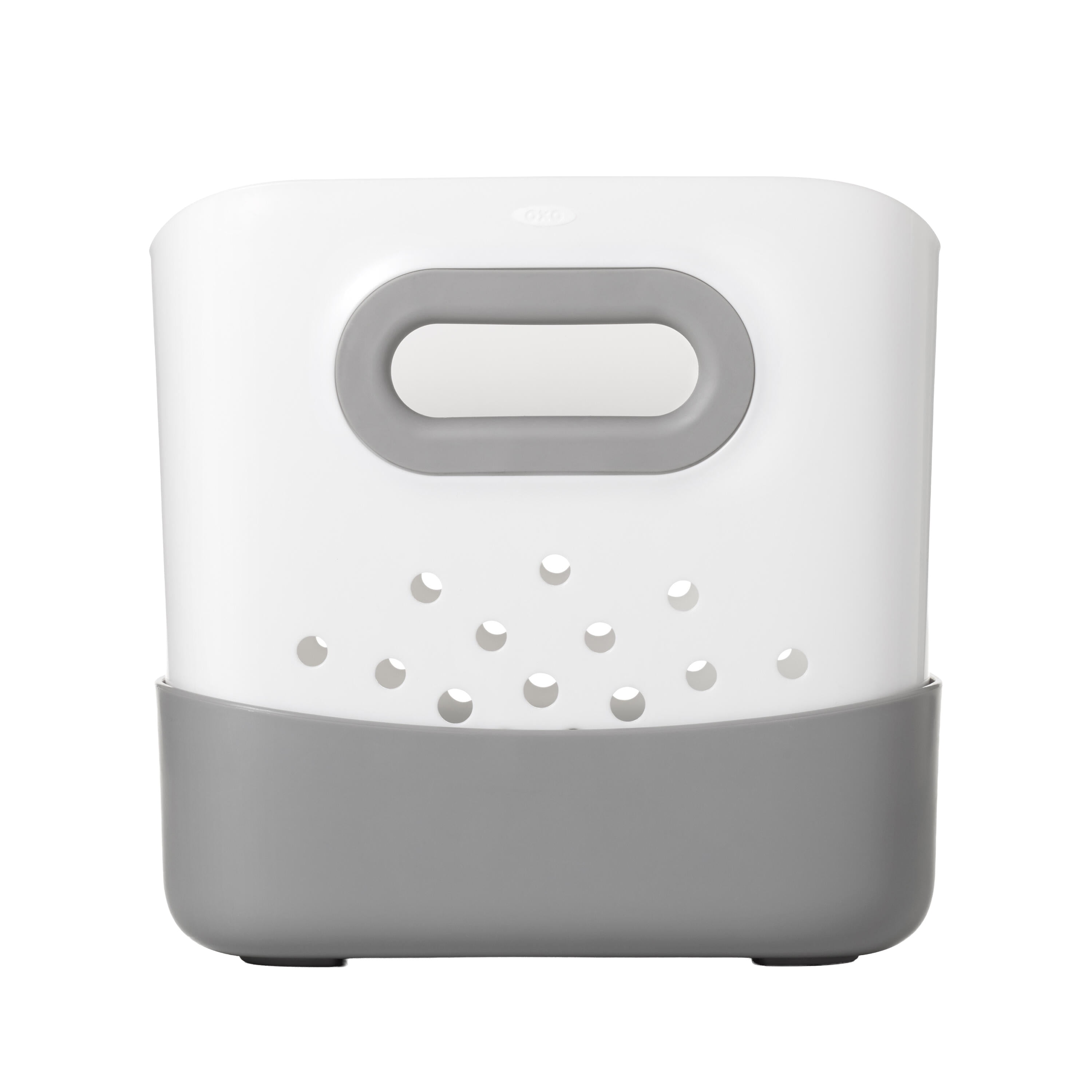 OXO Tot Stand Up Plastic Bath Toy Storage Bin, Gray