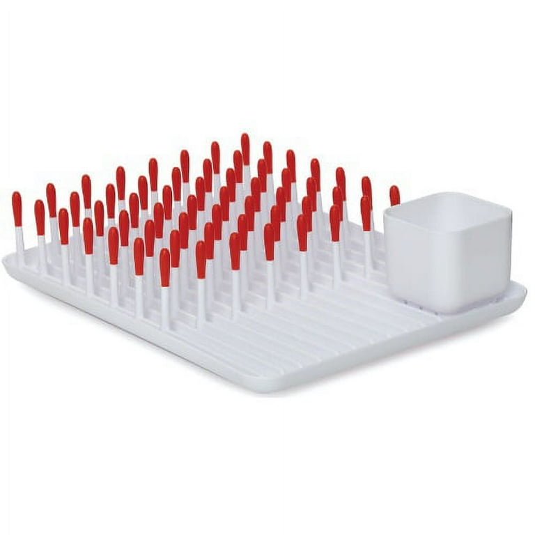 OXO Tot Bottle Brush, Drying Rack Combo Set for Baby Bottles