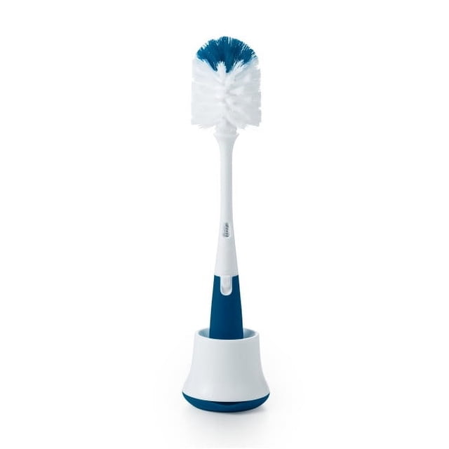 OXO Tot Bottle Brush with Stand, Navy, 1-Count