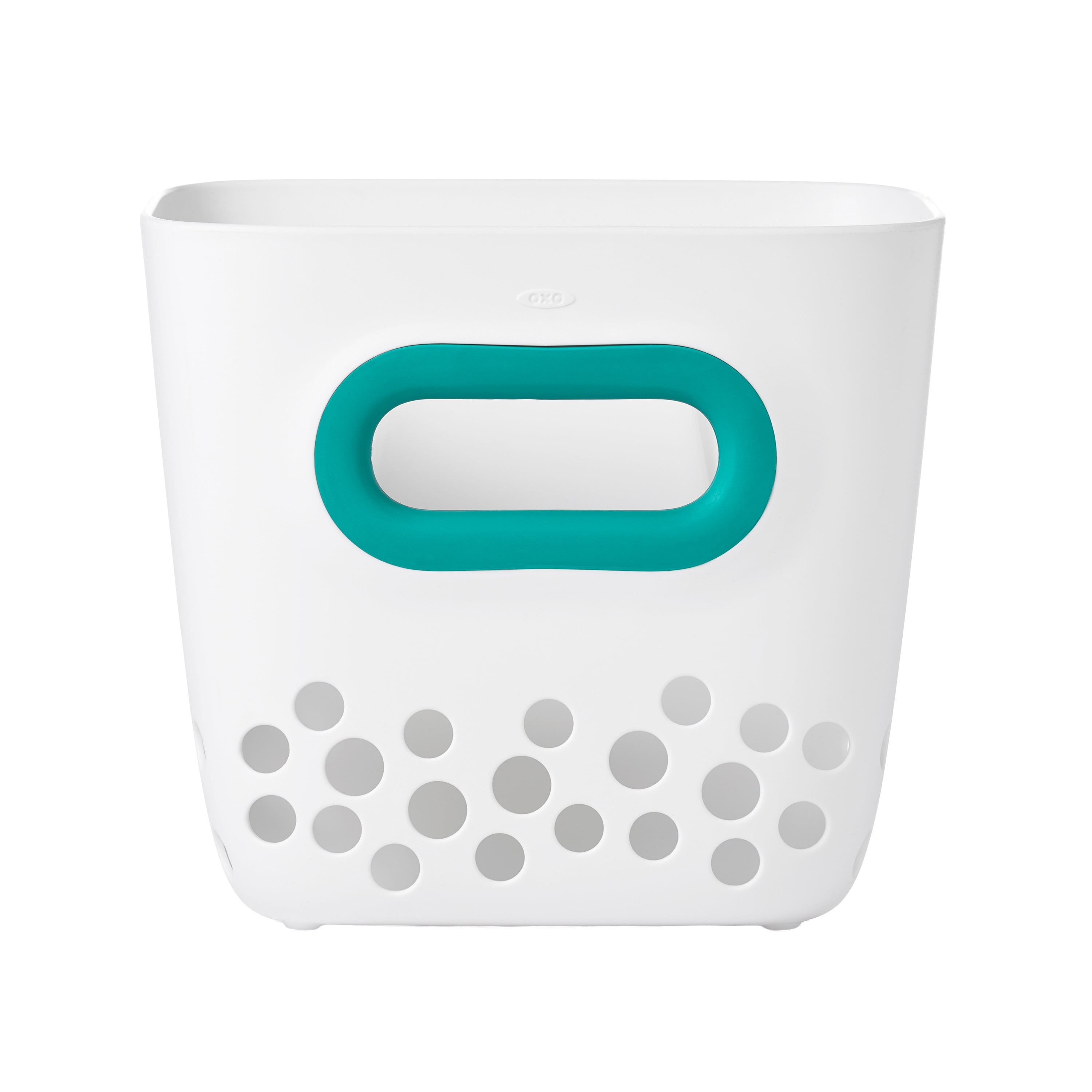 OXO Tot Stand Up Plastic Bath Toy Storage Bin, Teal
