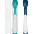 thumbnail image 1 of OXO Tot On-The-Go Infant Feeding Spoon With Case, Teal & Navy, 1 of 4