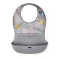 thumbnail image 1 of OXO Tot Roll Up Bib - Gray Pattern, 1 of 1