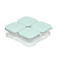 thumbnail image 1 of OXO Tot Silicone Baby Blocks Food Storage Containers, 4 oz, Opal, 4-Pack, For Infants Ages 0-12 Months, 1 of 9