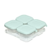 OXO Tot Silicone Baby Blocks Food Storage Containers, 4 oz, Opal, 4-Pack, For Infants Ages 0-12 Months
