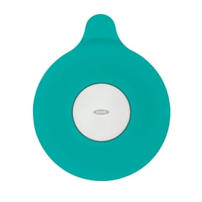 OXO Tot Silicone Tub Stopper, Teal, Soft Bathtub Drain Plug for Baby and Family Bath Time