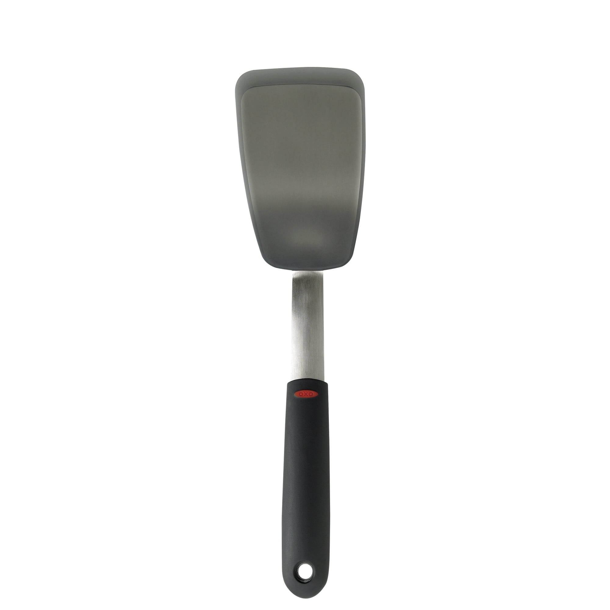 OXO SoftWorks Silicone Flexible Turner, Heat-Resistant, Non-Stick Safe, Black