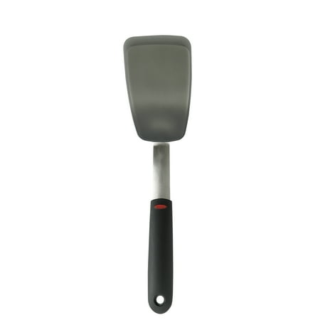 OXO SoftWorks Silicone Flexible Turner, Heat-Resistant, Non-Stick Safe, Black