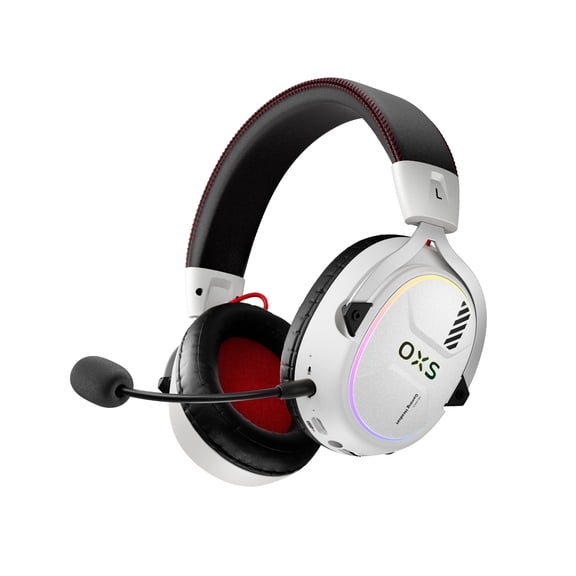 OXS Storm G2 Wireless Gaming Headsets with 7.1 Virtual Surround Sound, White