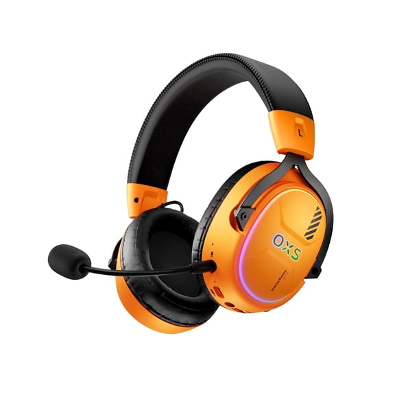 OXS Storm G2 Wireless Gaming Headsets with 7.1 Virtual Surround Sound, Orange