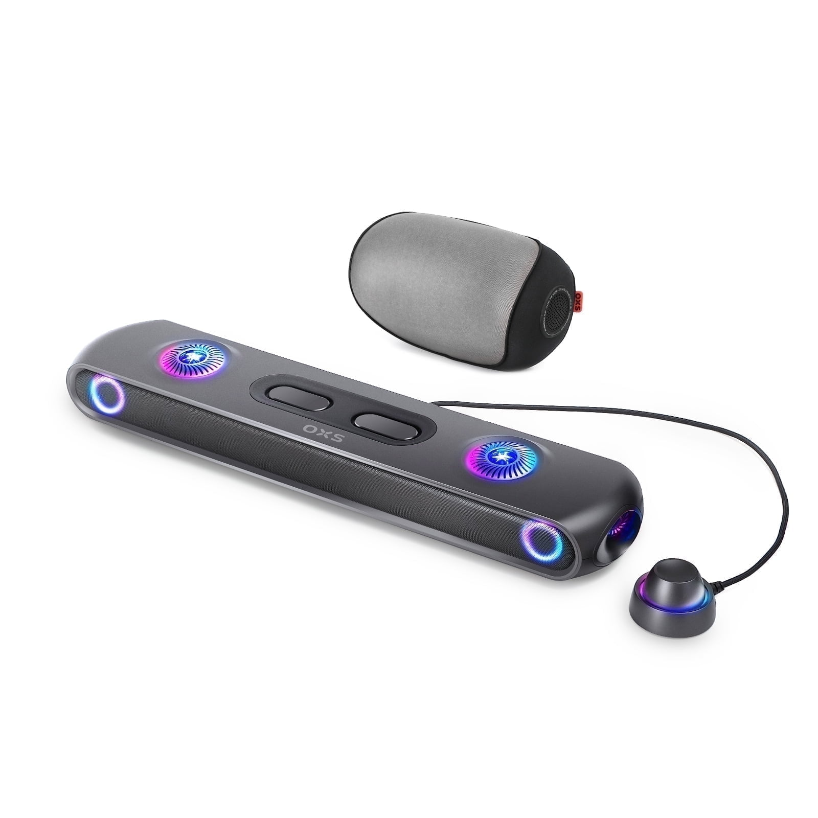 OXS Thunder Pro+ 7.1.2-Channel Dolby Atmos Sound Bar Set with Wireless Satellite Neck Speaker