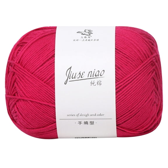 OXUIEW Cotton Thread Baby Wool Hand Knitting in Thick Wool, Diy Scarf Line, Soft Chunky Yarn for Knitting Projects, One Size, 1Pc, Color J