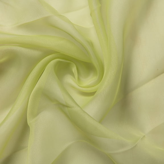 OXUIEW Leaves Sheer Curtain Tulle Window Voile Drape Valance, 1 Panel Fabric, Light Filtering Privacy Curtain for Living Room, One Size, 1Pc, Pattern Apple Green