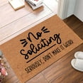 thumbnail image 1 of OXUIEW No Soliciting Doormat Welcome Doormat Carpet, Funny Please Go Away Mat for Front Door, Non-Slip Indoor Outdoor, One Size, 1Pc, Pattern A, 1 of 7