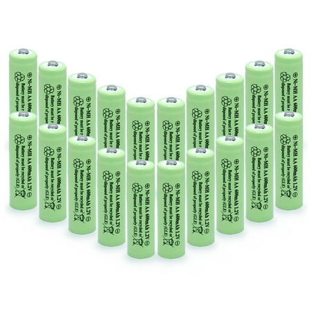 OXWINOU 1.2V AA Batteries (20 Pack), Double A Batteries,AA Rechargeable Battery Cell- long lasting
