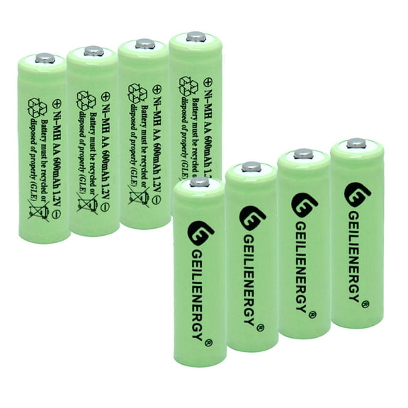 OXWINOU 1.2V  AA Batteries (8 Pack), Double A Batteries,AA Rechargeable Battery Cell- long lasting