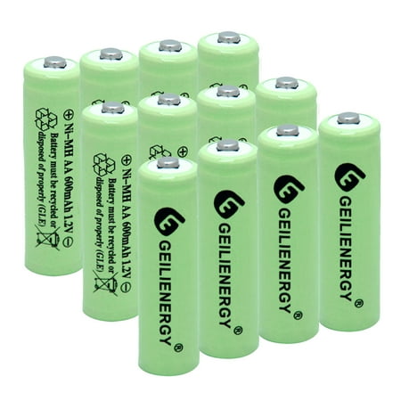 OXWINOU 1.2V AA Rechargeable Battery 12PCS Ni-MH Double a Battery