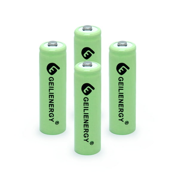 OXWINOU 600mAh AA NiMH 1.2V Rechargeable Batteries Garden Solar Light LED Light (Pack of 4)