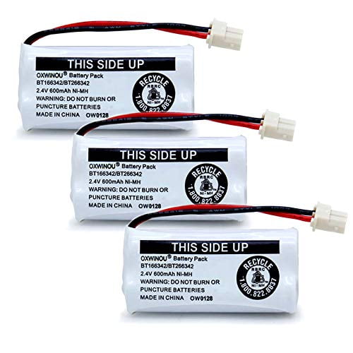 OXWINOU BT166342 BT266342 Cordless Home Phone Battery Compatible with for AT&T BT162342 BT162342