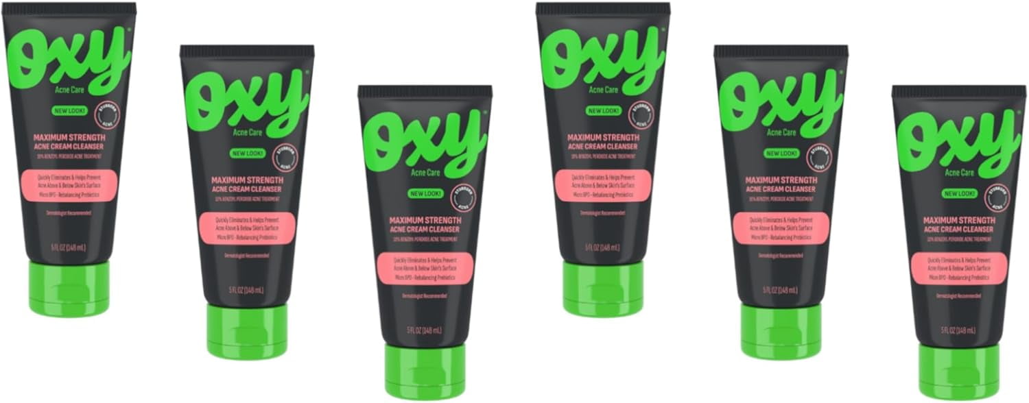 OXY Acne Cleanser Maximum Strength 5 oz (Pack of 6)