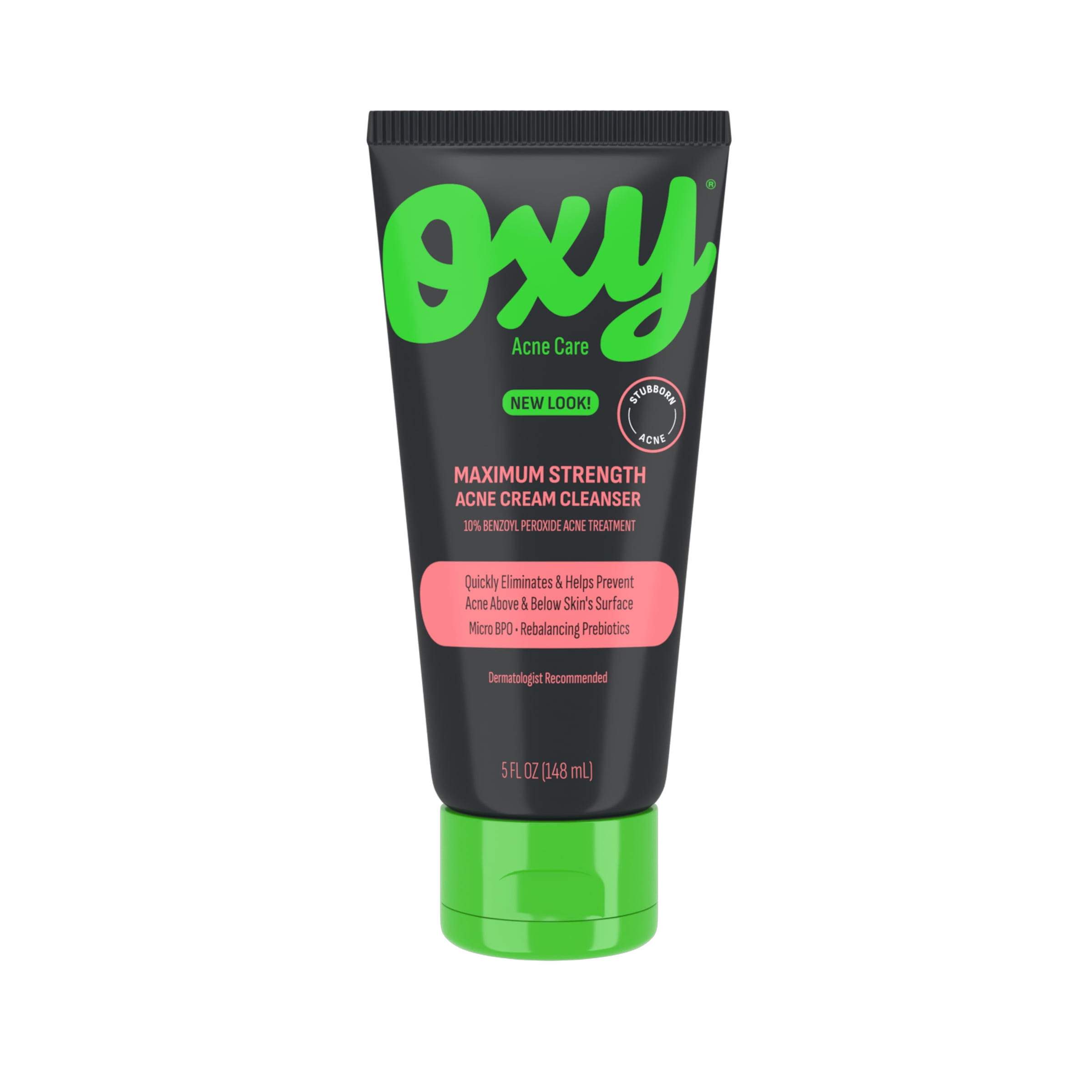 OXY&reg; Advanced Care&trade; Maximum Strength Soothing Cream Acne Cleanser with Prebiotics, 5 fl oz Tube Packaging May Vary