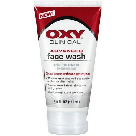 OXY Clinical Advanced Face Wash Acne Treatment, 4 oz