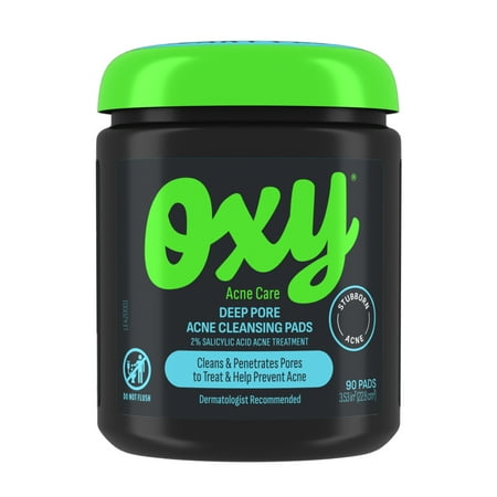 Oxy Deep Pore Acne Facial Cleansing Pads, 90 Pads