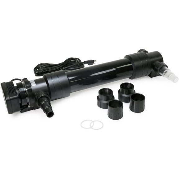 OXYFUL 55W Non-Submersible UV Ultraviolet 27" Light Clarifier Lamp Filter for Aquarium Koi Pond Fish Tank