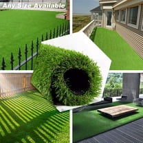 OXYLIFE 10ftx6.5ft Realistic Artificial Grass Turf Lawn, Indoor Outdoor Synthetic Fake Grass Dog Pet Turf Mat for Garden Balcony Lawn Landscape