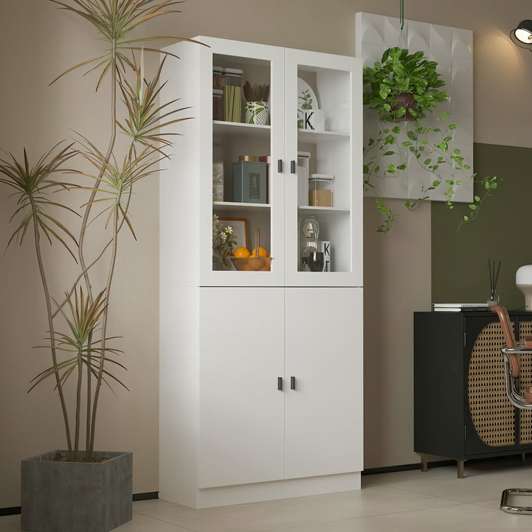 Glass bookcase walmart discount