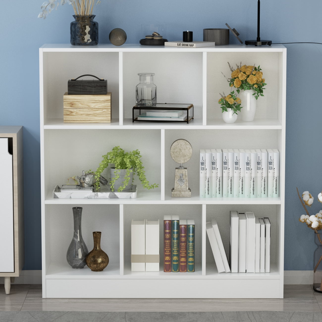 OXYLIFE 8-Cube Storage Shelf, Display Storage Cubes Organizer
