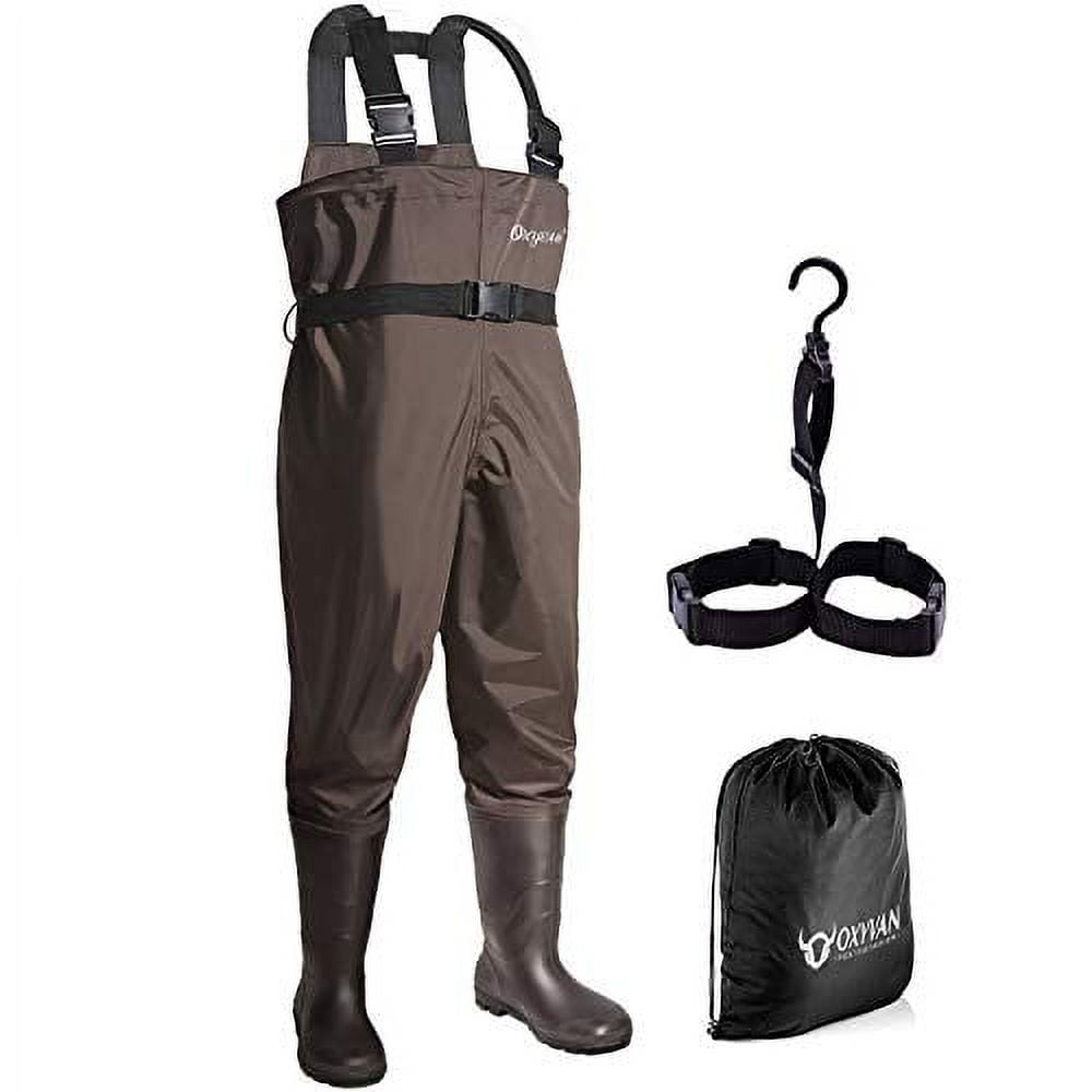 OXYVAN Waders Waterproof Lightweight Fishing Waders with Boots Bootfoot Hunting  Chest Waders for Men Women 