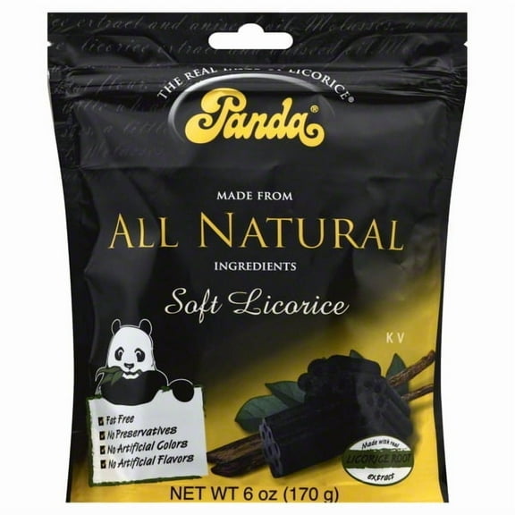 Panda Licorice, Licorice Chews, 7-Ounce Bags (Pack of 12)