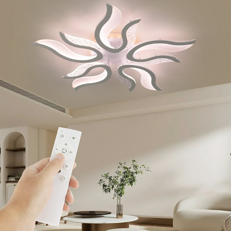 OYAJIA Ceiling Light, Dimmable LED Flame Shape Ceiling Light