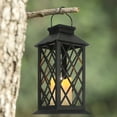 OYAJIA Outdoor Hanging Lantern Lights Metal LED Decorative Light for