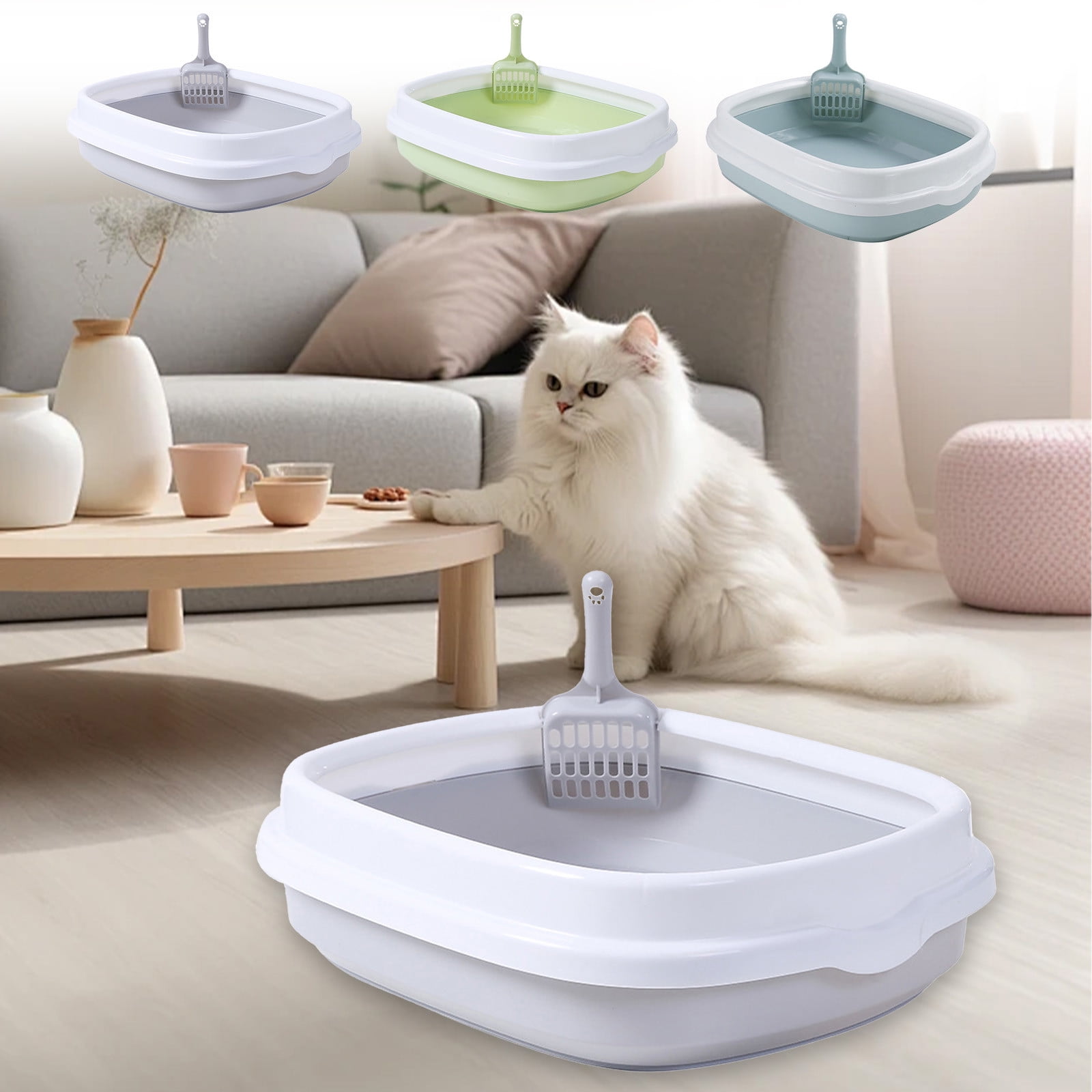 OYAMBE Pet Litter Box for Kitten Puppy Rabbit Cute Style Cat Litter Box