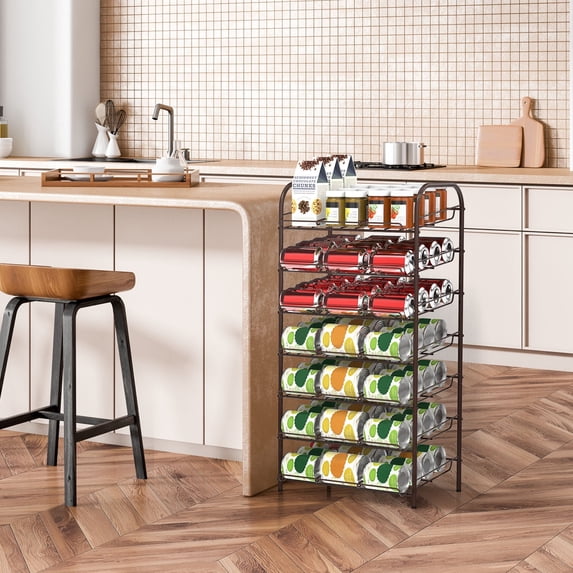 Can Organizer for Pantry, 7-Tier Can Organizer Rack Holds 84 Cans ...