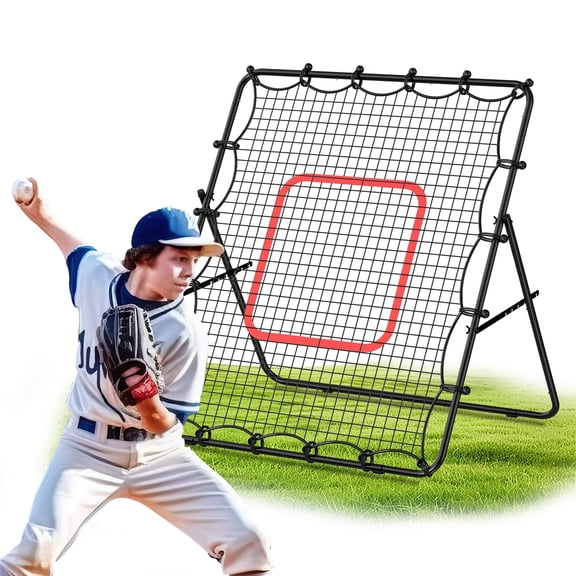 OYEAL Multi-Sport Rebounder Net, Adjustable Baseball Rebounder Net, Softball Trainer Pitchback Net, Ideal for OutdoorIndoor Training
