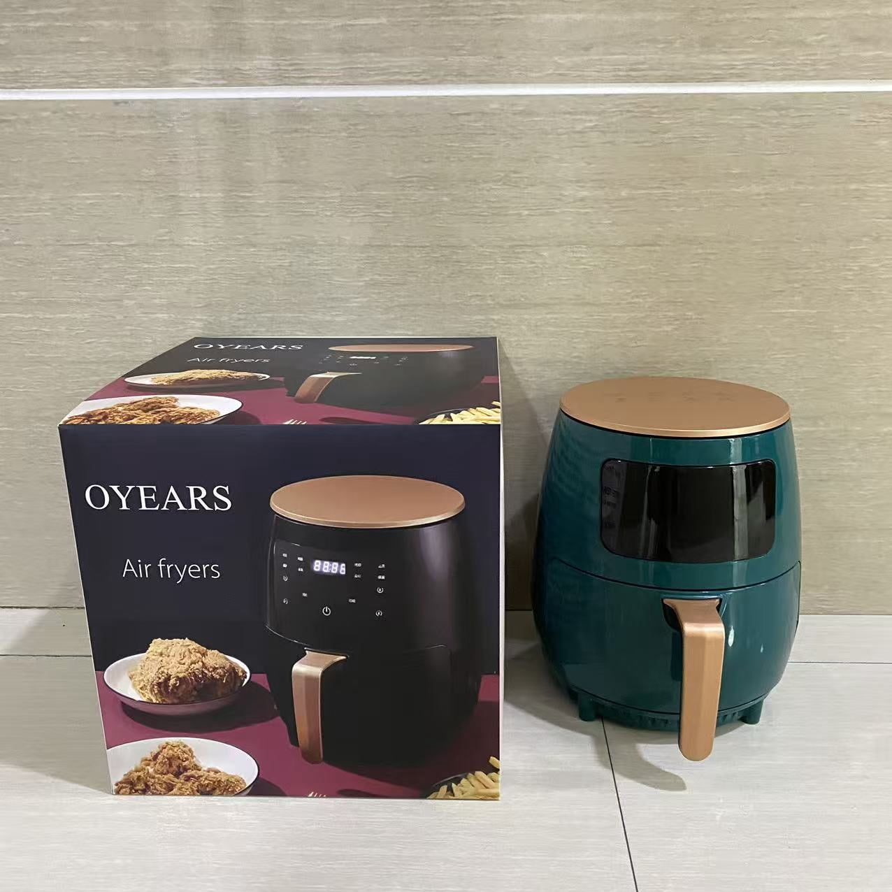 OYEARS Air fryers, No Flipping Required, with Stainless Steel & Clear Window, 13-in-1 Functions, Advanced Air Fryer for Healthy, Fast & Efficient Frying