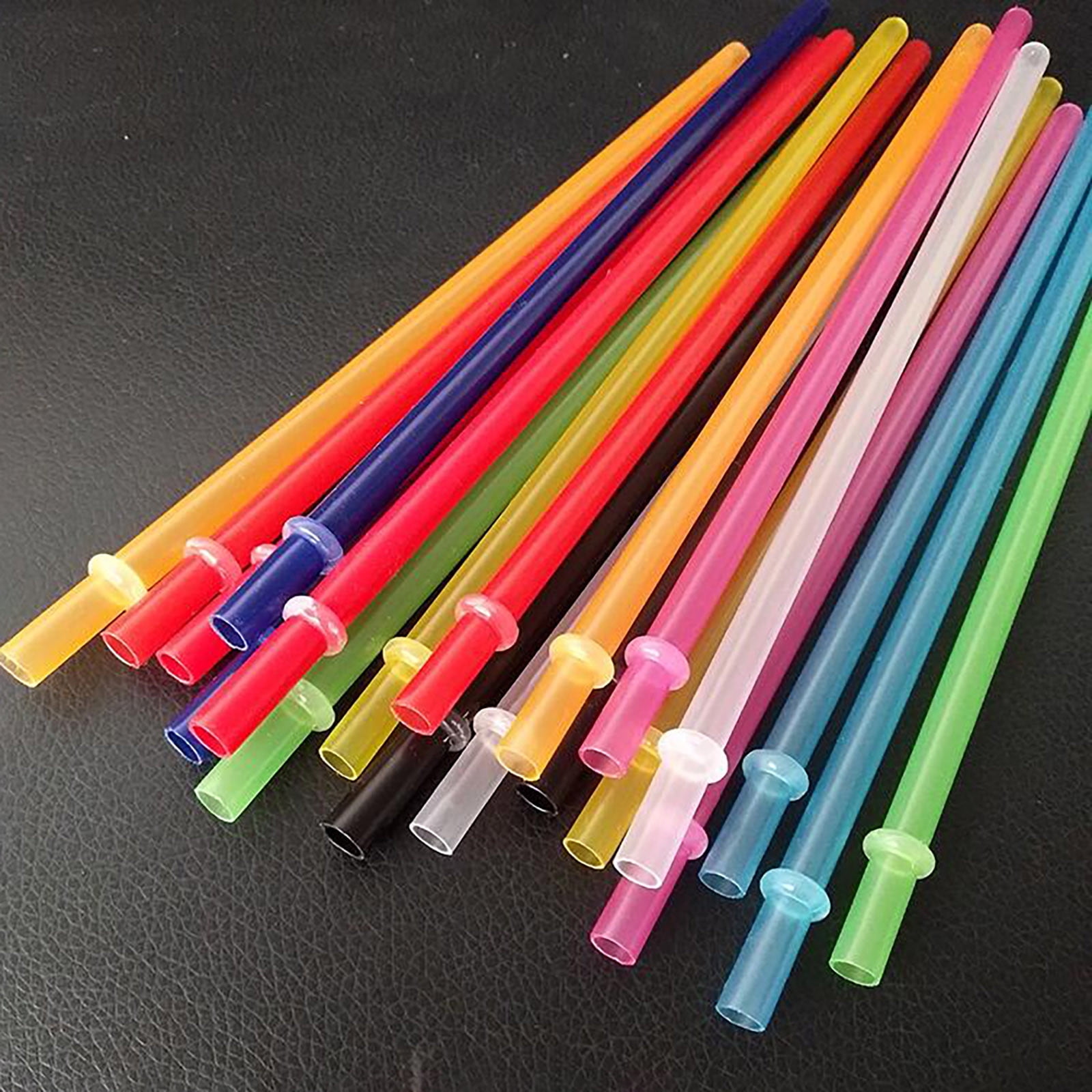 OYIGU 11 inch Reusable Plastic Hard Long Straws, Replacement Long ...