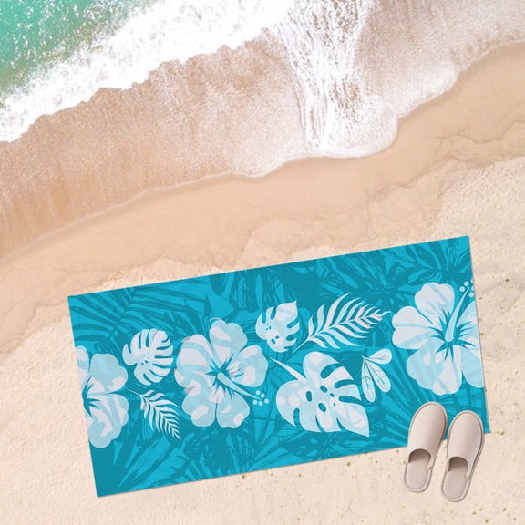 OYIGU 27" x 59" Microfiber Beach Towel, Absorbent Lightweight Bath Towel, Sandproof Quick Dry Beach Blanket for Women, Multi-Purpose Towel for Travel Swimming Pool Camping