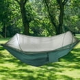 thumbnail image 1 of OYIGU Camping Hammock with Mosquito Cover, Mosquito Proof Hanging Bed, Hammocks for Outside with Mosquito Net, Portable Nylon Swing Hammock, 1 of 6