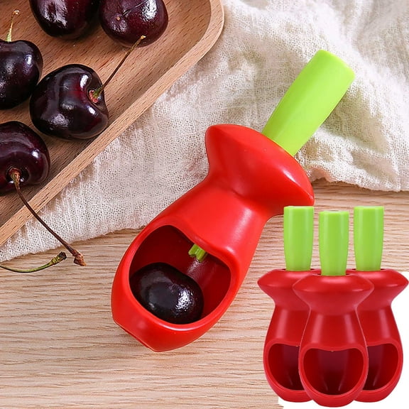 OYIGU Cherry Pitter, Cherry Seed Remover, Cherries Pitter Remover, Cherries Corer Pitter Tool, Multi-Function Cherries Stoner Seed Remover Tool, Fruit Pitter Remover Tool for Cherry, Red Date & Olive