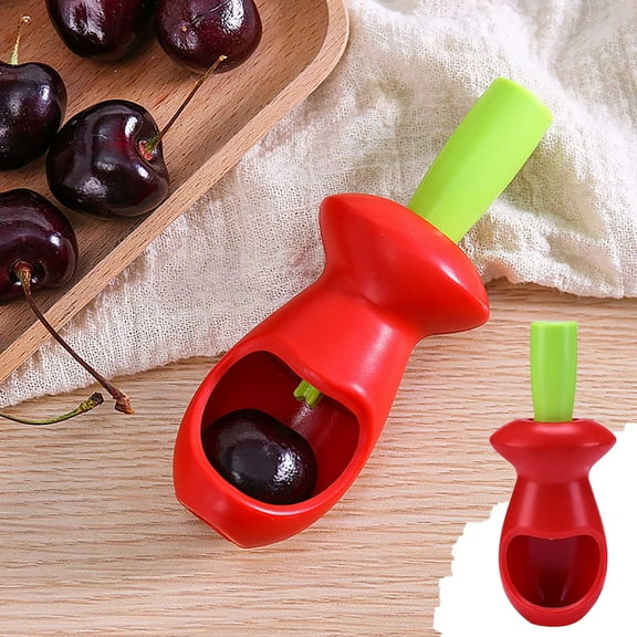 OYIGU Cherry Pitter, Cherry Seed Remover, Cherries Pitter Remover, Cherries Corer Pitter Tool, Multi-Function Cherries Stoner Seed Remover Tool, Fruit Pitter Remover Tool for Cherry, Red Date & Olive