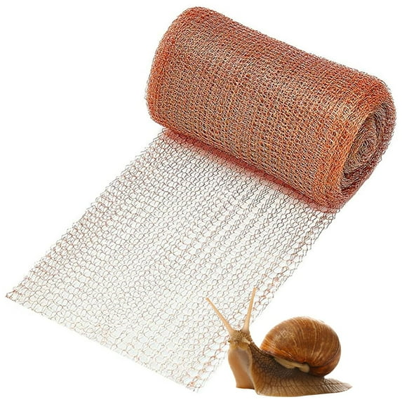 OYIGU Copper Mesh, Rustproof Copper Mesh Roll, Copper Mesh Rodent Control, Garden Netting for Rodent, Bat & Snail, Copper Wire Mesh Screen, Gardening Sealing Water Opening Copper Fill Fabric