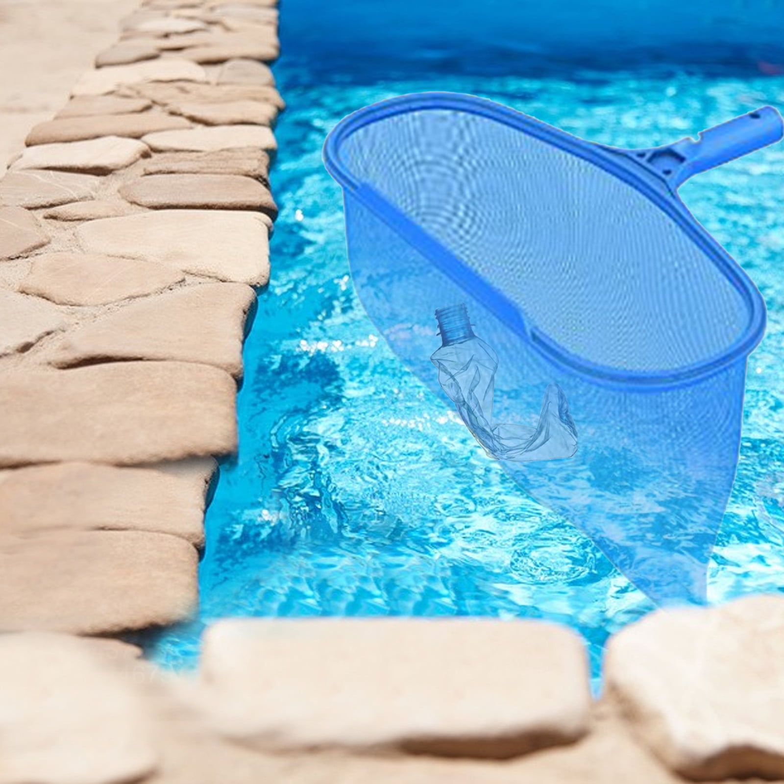 Large Pool Rake OYIGU Deep Bag Pool Rake, Swimming Leaf Skimmer Net With Medium Fine ...