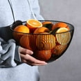 thumbnail image 1 of OYIGU Metal Wire Fruit Basket, Fruit Vegetable Snack Tray Bowl, Fruit Holder Stand Storage Baskets for Countertop, Mesh Fruit Bowl, Kitchen Storage Rack for Fruit Snacks, 1 of 3