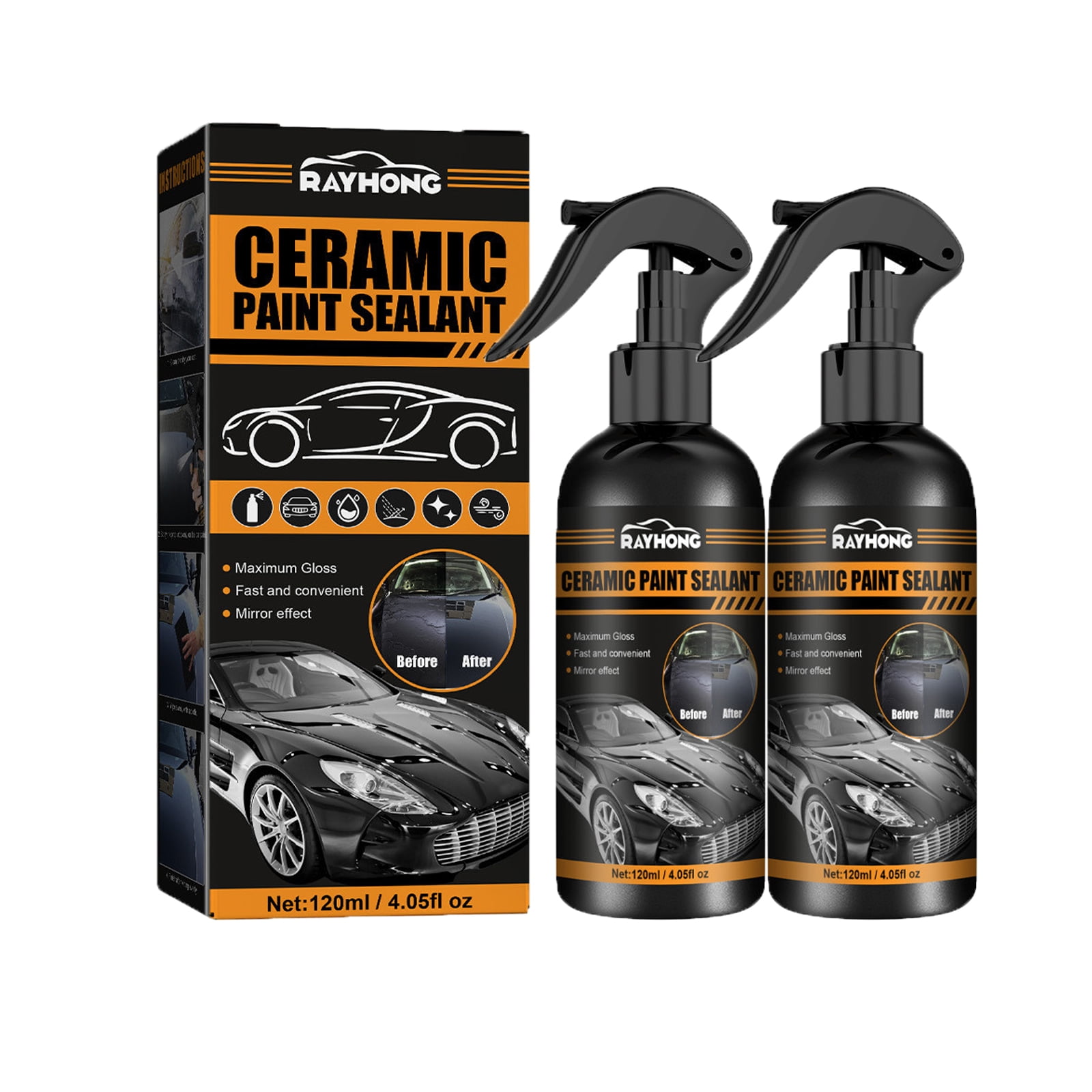 OYIGU Rapid Ceramic Paint Sealant Kit, 120mL Rapid Ceramic Coating For