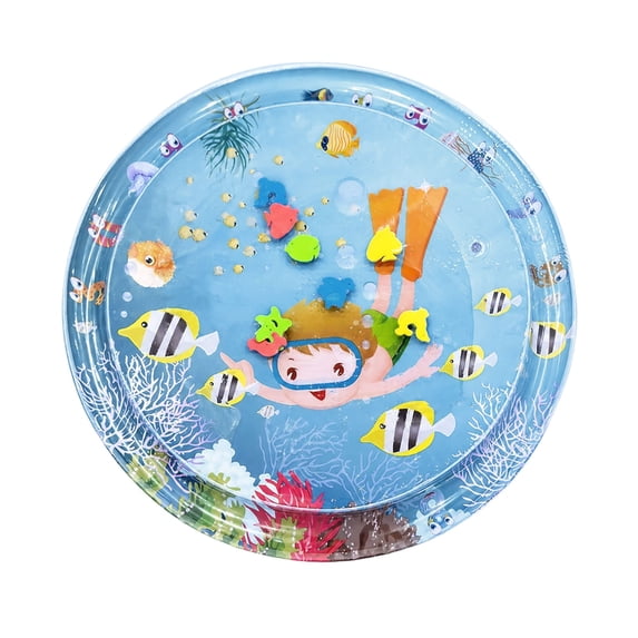 OYIGU Thickened Water Sensor Play Mat, Tummy Time Water Mat, Baby Tummy Time Play Mat, Tummy Time Toys for Babies 0-6 Months, Water Sensor Mat for Kids, Water Sensory Pad Water Play