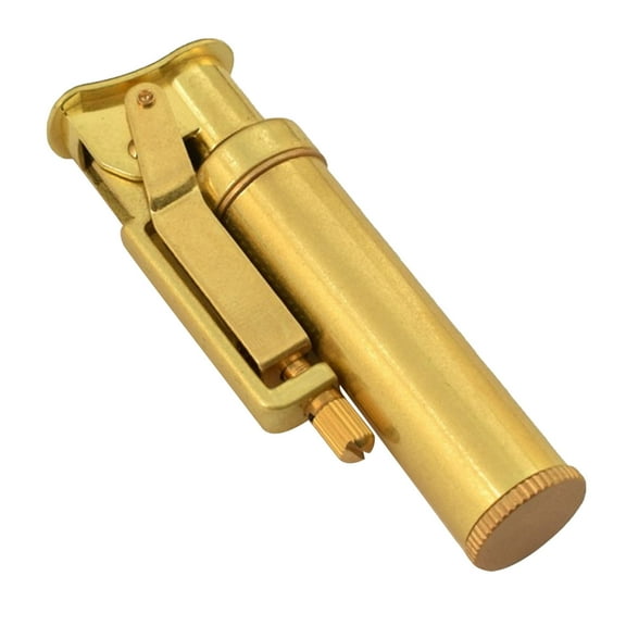 OYIGU Vintage Kerosene Lighters, Old-fashioned Trench Machinery, Sandwheel Type Transparent Oil Tank, Yubang Visible Classic Portable, Man's Gift, for Men Outdoor Indoor